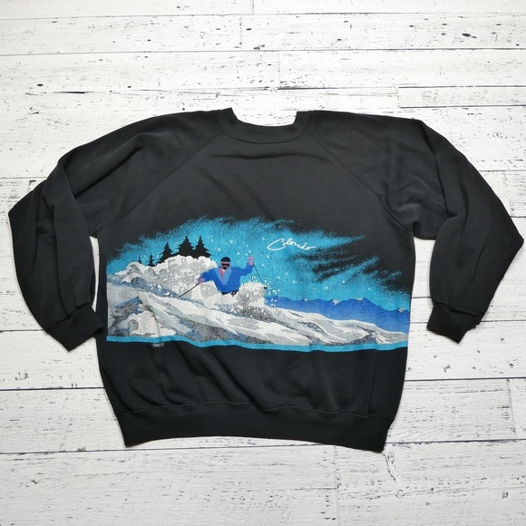 Hanes Tops - Vintage Colorado Skiing Sweatshirt Womens Large Hanes San Segal Pullover 90s USA